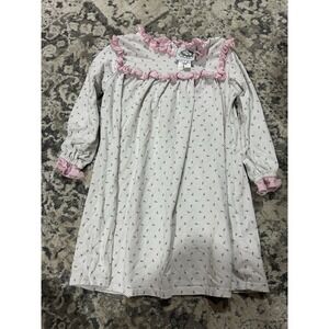 Cecil And Lou Girls Floral Long Sleeve Night Gown Size 4t